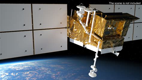 Space Satellite Equipped with Solar Panels 3D | 3D Molier International