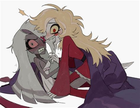 charlie morningstar and vaggie (hazbin hotel) drawn by bilidongdong ...