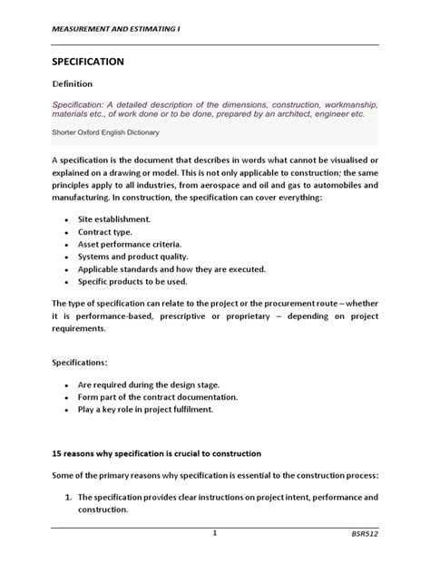 Image result for specification