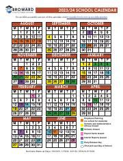 Broward County Public Schools 2023/24 School Calendar: Dates, | Course Hero