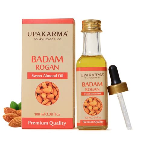 Upakarma Ayurveda Badam Rogan Sweet Almond Oil, 100 ml Price, Uses ...