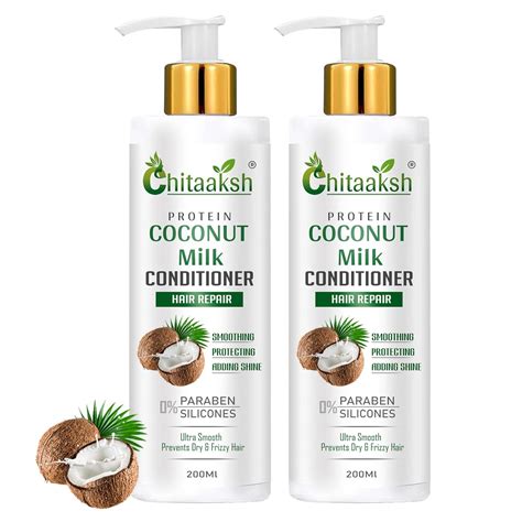 Buy Coconut Milk Conditioner For Smooth & Shine Hair Combo Kit - 200 ML ...