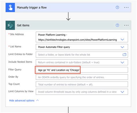 Image result for Power Automate OData Filter Query