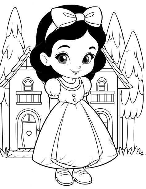 35 Beautiful Snow White Coloring Pages [Free Printable] - Our Mindful Life