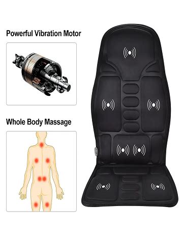 AZRMOH Massger Sheet Shiatsu and Tapping Body Massage Chair Pad Pain ...