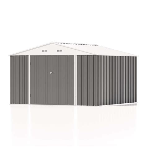 Patiowell 10x10 Metal Shed Pro With an Optional Floor Base | Metal shed ...