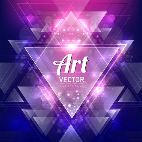 Triangular art background | Free Vector
