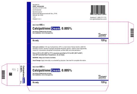 CALCIPOTRIENE CREAM USP, 0.005%