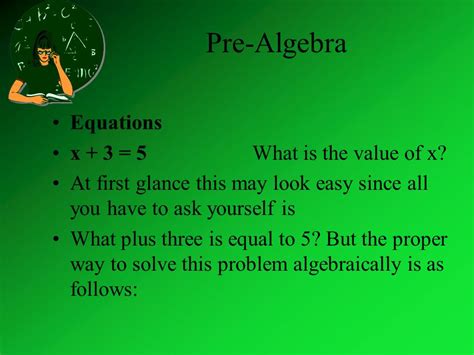 Image result for Examples of Pre-Algebra Problems