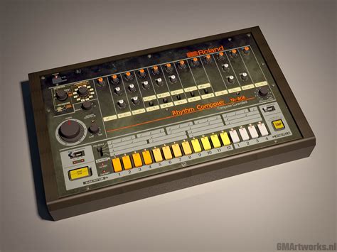 Roland-TR-808-Rhythm-Composer DAZ 3D Model by GMArtworks
