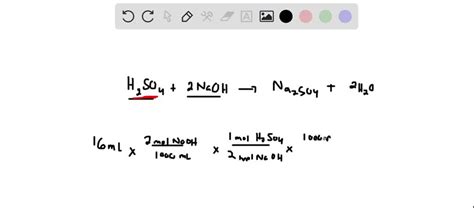Consider the following reaction:H2SO4 + 2NaOH â† … - SolvedLib