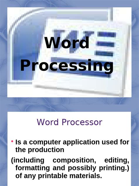 Image result for Word Processing File