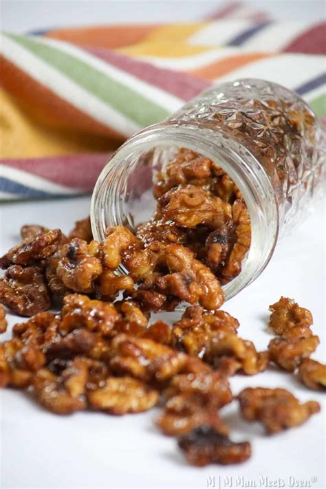 Cinnamon Candied Walnuts - Man Meets Oven