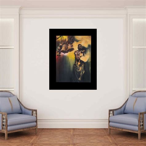 "Soul Of Vanaras": Yellow Green Acrylic Painting by Roni Sarkar ...