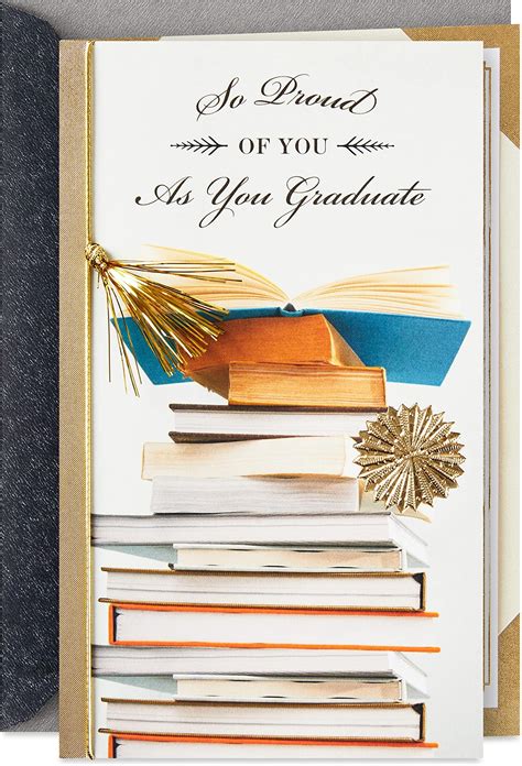 Amazon.com : BAZLJY Graduation Cards - Metal Engraved Graduation Gifts ...
