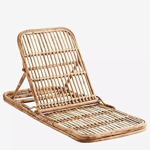 Siya World Adjustable Folding Rattan Floor Chair Foldable Beach Chair ...