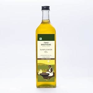 Two Brothers Organic Farms Sunflower Oil I Cold-Pressed 1ltr Plastic ...