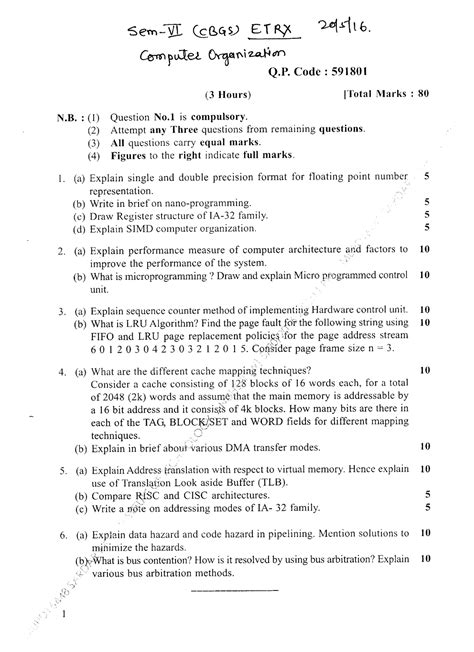 TE-ETRX SEM6 CO MAY16 - paper - Electronics and telecommunication - MU ...