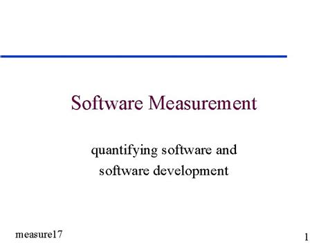 Software Measurement 的图像结果