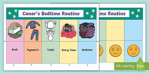 Early Years Bedtime Routine (Editable) (teacher made)