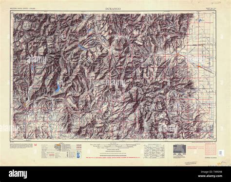 Durango colorado map hi-res stock photography and images - Alamy