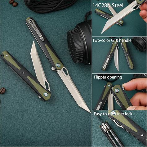 VNLA Pocket Knife,Featuring a 3.62-inch Sandvik 14C28N India | Ubuy