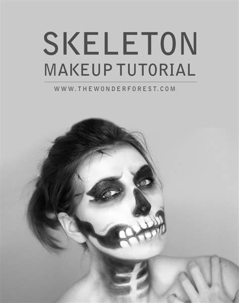 Image result for Skeleton Makeup Tutorial