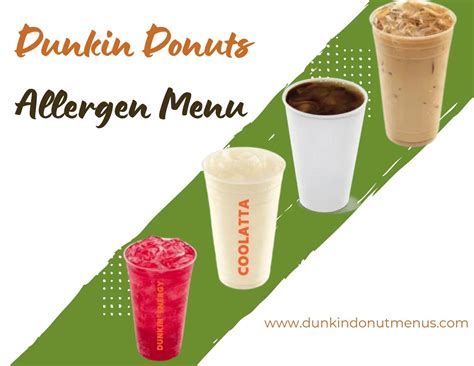 Dunkin Donuts Allergen Menu | Updated 2026