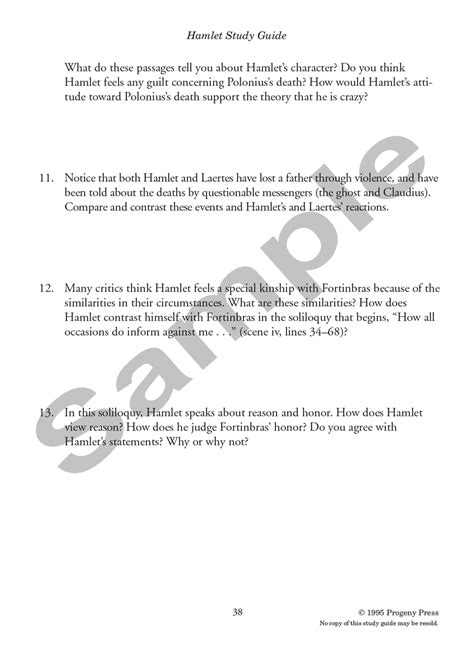 Hamlet Study Guide 的图像结果