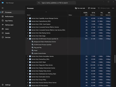 Image result for Task Manager Dcom
