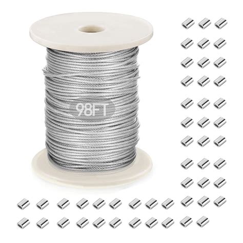 Picture Hanging Wire, Plastic-Coated Stainless Steel Wire with 50pcs ...