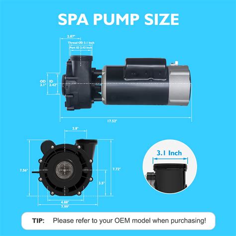 Lingxiao Pump LINGXIAO SPA Pump, 3 Horsepower Hot Tub SPA Pump, 2 India ...