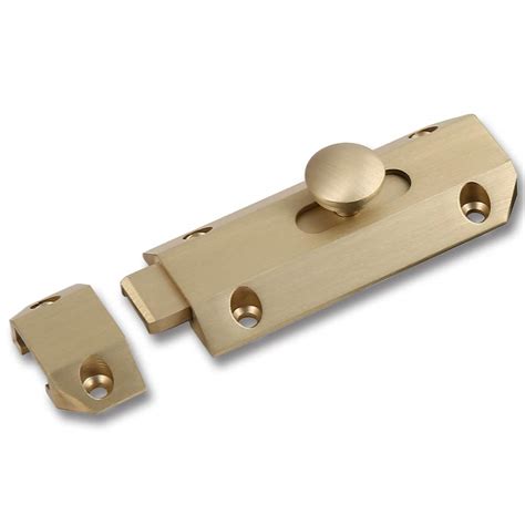 BeiErMei Barrel Bolt Latch Copper Security Slide Bolt 3 inch Solid Cast ...