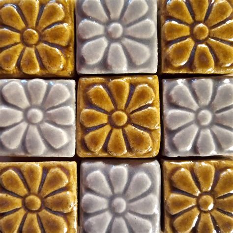 Ceramic Floor Tile With Flower Design at Elsie Tucker blog