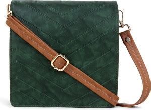 SaleBox Green, Tan Sling Bag Book Fold Crossbody Bag Green, Tan - Price ...