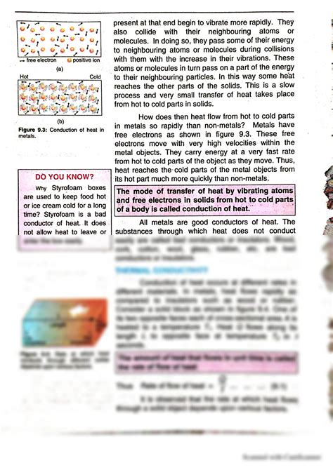 Image result for Conduction Definition Physics