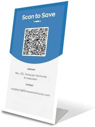 Ferauax (pack of 4) - 4x6 Inch (A6) qr code scanner stand, Acrylic Sign ...