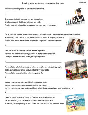 Image result for Identifying Topic Sentence