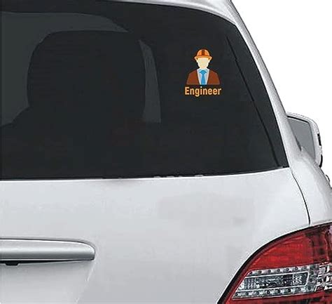 ISEE 360® Engineer Logo Car Sticker for Car Window Inside Professional ...