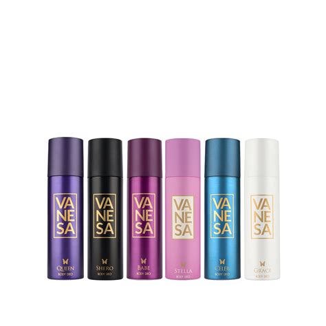 Vanesa Pack of 6 Deodorant (Queen, Shero, Babe, Stella, Celeb & Grace)