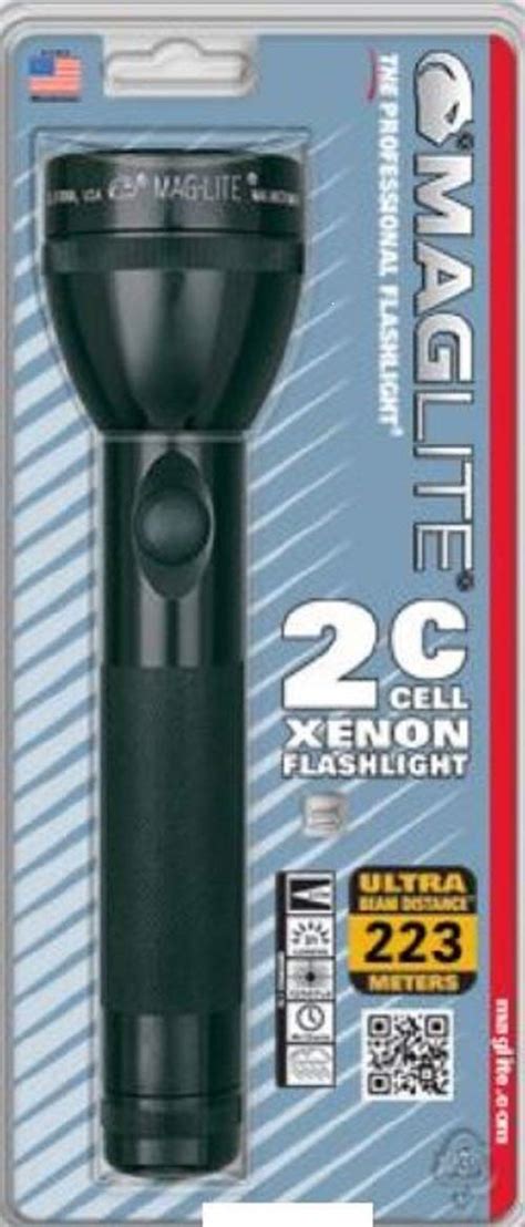 Maglite Incandescent 2-Cell C Flashlight Black : Amazon.in: Home ...