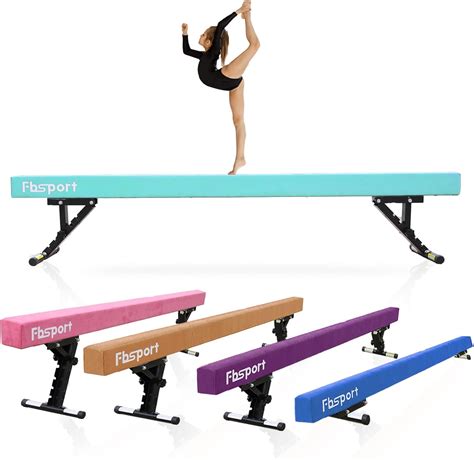 FBSPORT 8ft Adjustable Balance Beam: High and Low Floor Beam Gymnastics ...