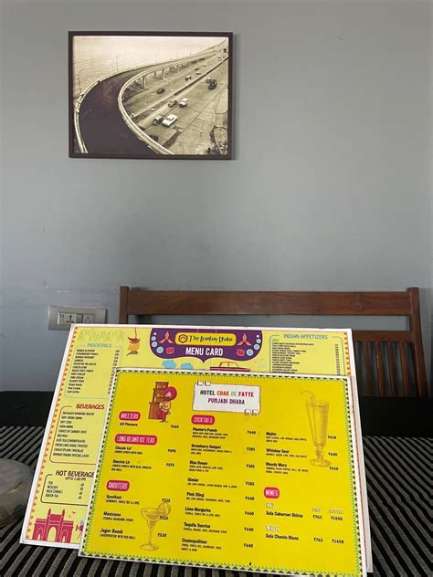 Menu at The Bombay Dhaba, Thane, Mumbai - Nashik Expy