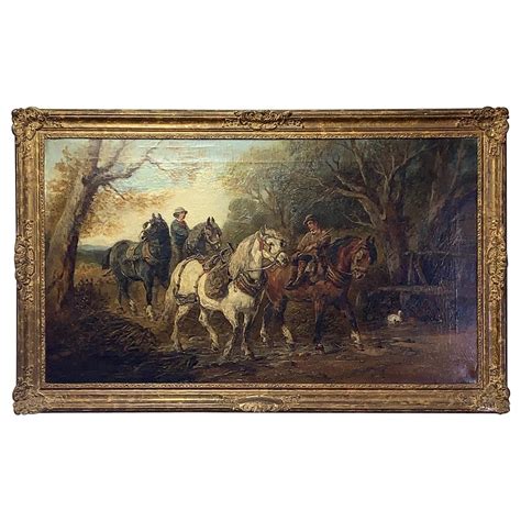 19th Century American Classical Oil Painting For Sale at 1stDibs