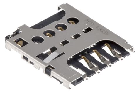 78727-0001 Molex | Molex 6 Way Right Angle Micro Memory Card Connector ...