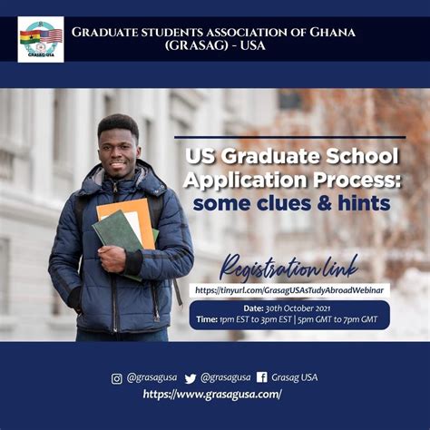 It’s Grad School application season. Join GRASAG-USA on Saturday 30th ...