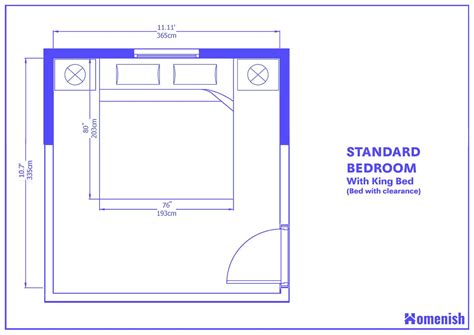 Average Bedroom Size and Layout Guide (with 9 Designs) - Homenish