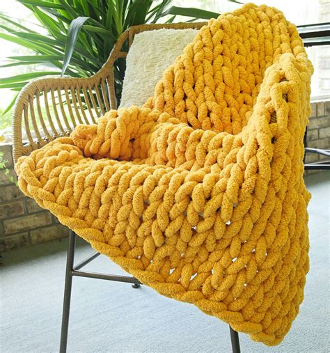 Knit Yellow Blanket at Leticia Martinez blog