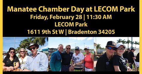 Manatee Chamber Day at LECOM Park, LECOM Park, Bradenton, 28 February ...