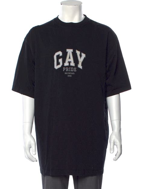 Balenciaga 2021 Gay Pride T-Shirt - Black T-Shirts, Clothing ...